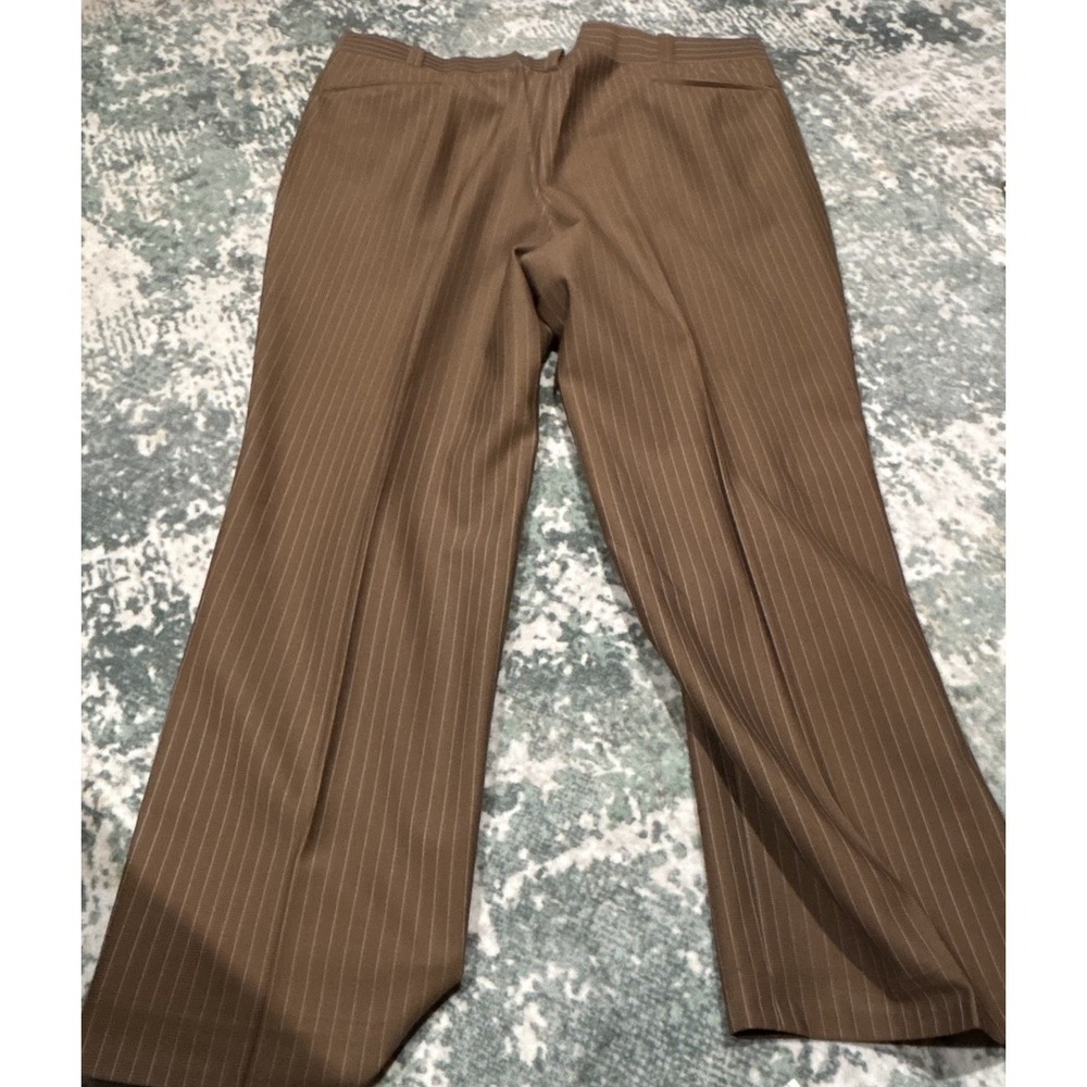 Vintage Fox Brothers Suit Brown Pinstripe Double Breasted Gangster Look - Picture 3 of 16